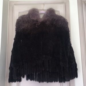 Damselle Ombré Hooded Plush Fur